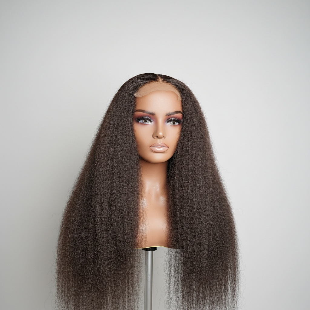 DEANNA- 5x5HD lace unit in Kinky Straight texture | Natural Color