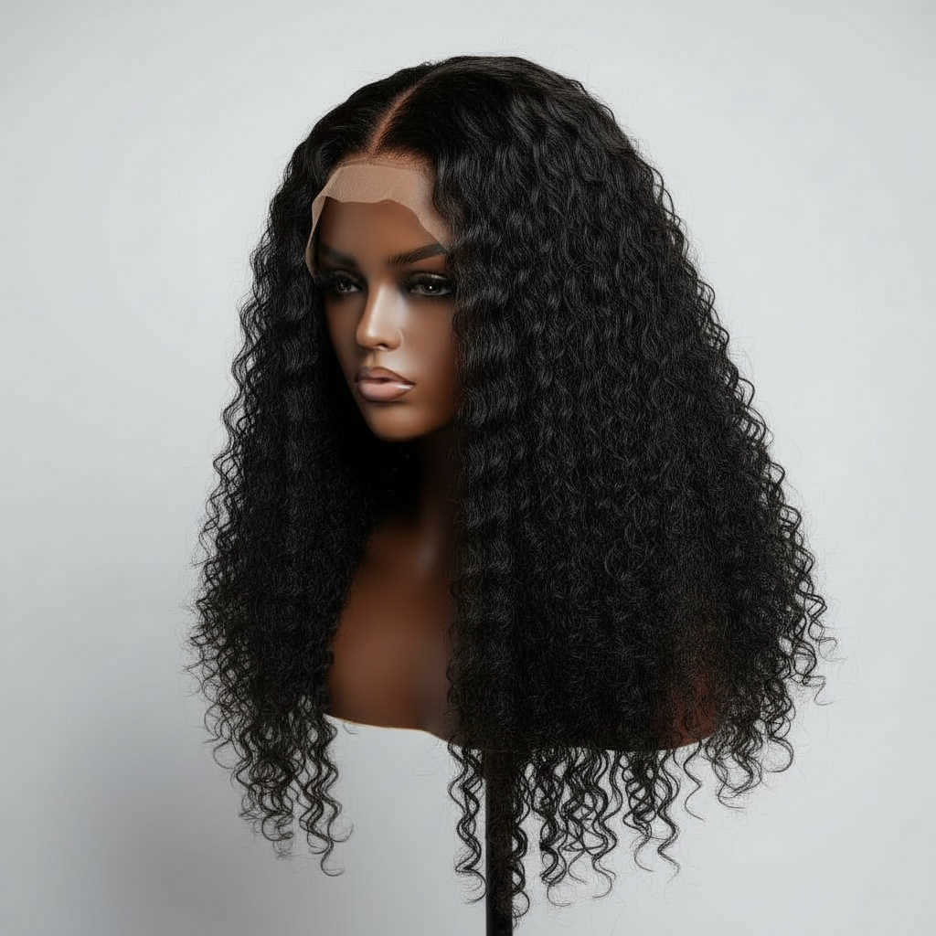 LORELL- HD Lace Unit in Cambodian Curl texture | Natural Color