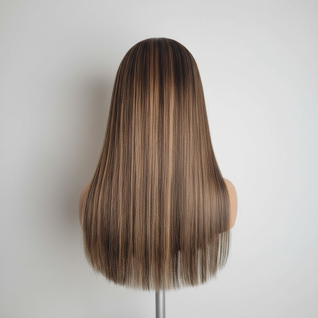 SHEREE - HD Lace Unit in Straight Texture | 1B Natural Black with Honey Blonde Highlights