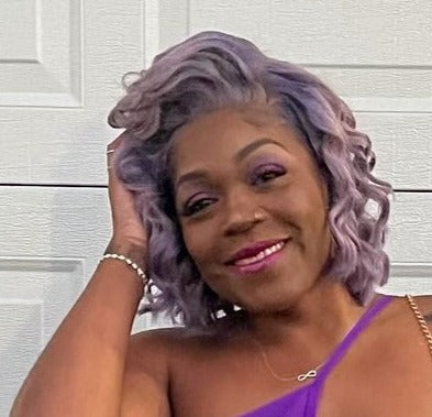 LAVENDER ICE- 5x5HD Glueless Invisible Lace Unit | Body Wave Lavender & Silver | 180%