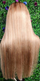 MELONIE - HD Lace Light Brown Roots- Blonde Highlights w Lowlights | Straight Texture