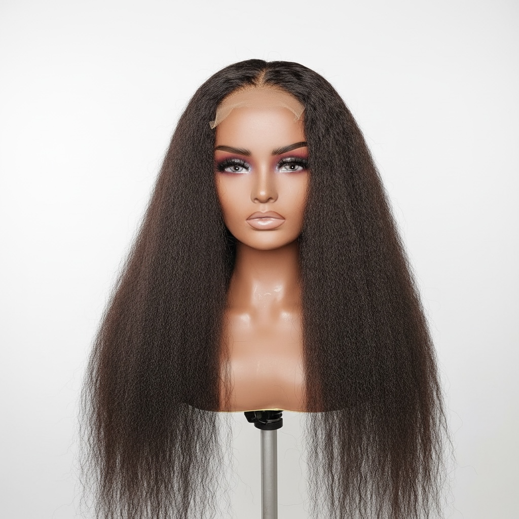 DEANNA- 5x5HD lace unit in Kinky Straight texture | Natural Color
