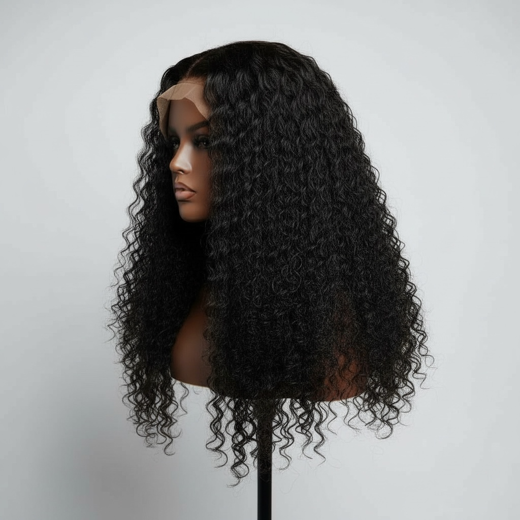 LORELL- HD Lace Unit in Cambodian Curl texture | Natural Color