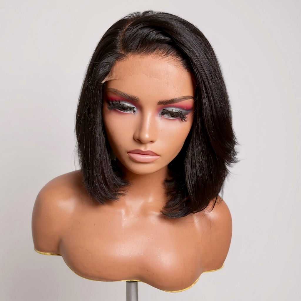 MYA - 12" HD Lace Closure Short Graduated Layer Bob | Straight Texture