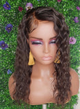 TAEJA - 13X4 HD Lace Frontal Unit | Right-Side Tapered Cut with Crimped Styling