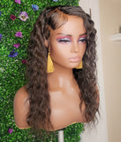 TAEJA - 13X4 HD Lace Frontal Unit | Right-Side Tapered Cut with Crimped Styling