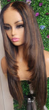 TORI- 4x4 HD Invisible Lace Toffee Brown Highlight Unit 180% density