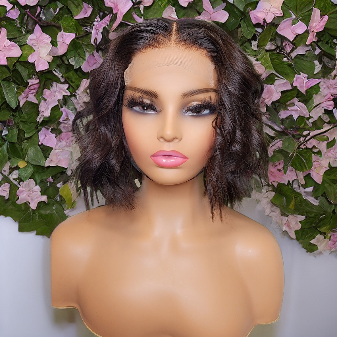 Jessica- 4x4HD Lace Closure Short Cut Glueless Unit with Soft Tresses