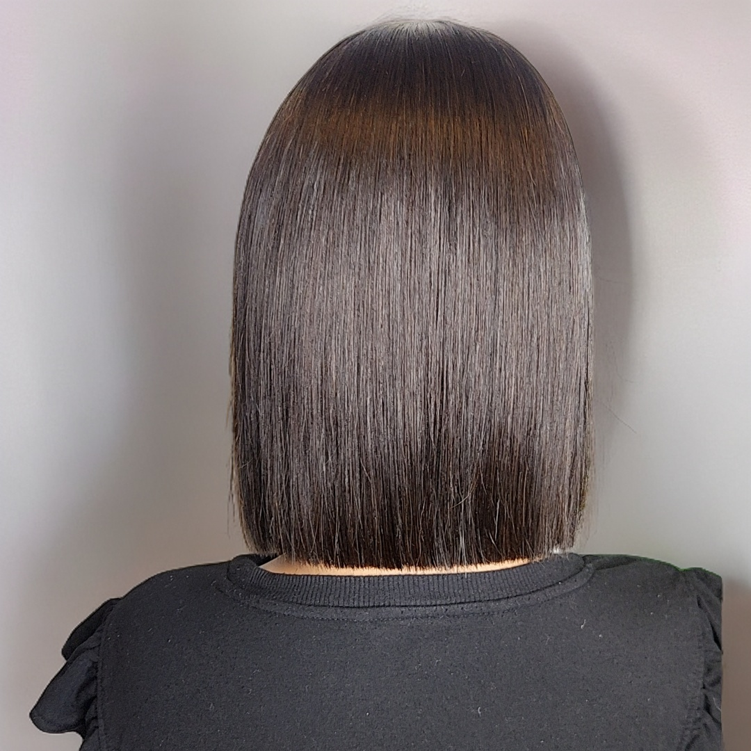 NATALIA - 4X4HD Lace Closure Blunt Cut Bob Unit | Straight