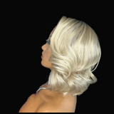 AMANDA - Short Bob 1B/613 Blonde Body Wave Unit - Premium Hair Extensions, Wigs & Accessories - Journiq by Dani