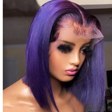 GRAPE- 4X4 Transparent Lace Short Bob Unit - Premium Hair Extensions, Wigs & Accessories - Journiq by Dani