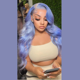 FROSTY- Blue Body Wave Transparent Lace Front Wig - Premium Hair Extensions, Wigs & Accessories - Journiq by Dani