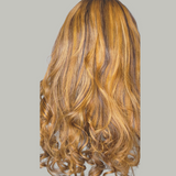 SUMMER - 4x4 Invisible Lace Multi-Highlight Brown Body Wave Unit | 200% Density