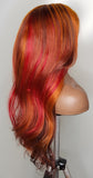 PHOENIX-Invisible Lace Frontal Multi-Color Pre-Plucked Human Hair Unit with Baby Hair |180% Density