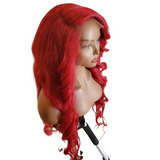 RED POP - Red 13x4 Lace Frontal or 4x4 Invisible Closure Wig HCU - Premium Hair Extensions, Wigs & Accessories - Journiq by Dani