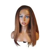 RENE' - Kinky Straight Honey Blonde Ombre 4x4 HD Unit (HCU) - Premium Hair Extensions, Wigs & Accessories - Journiq by Dani