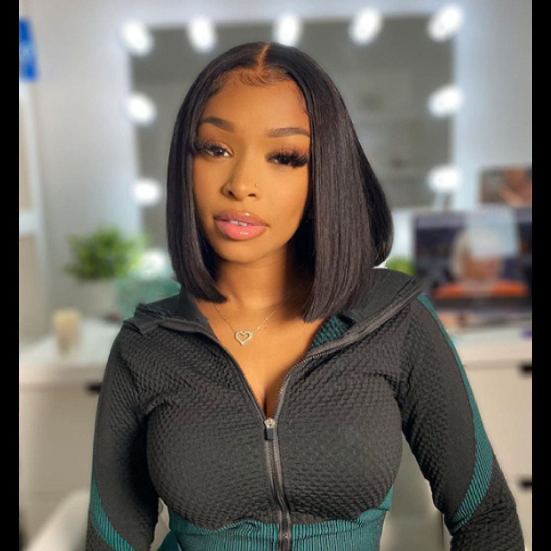 TERI- Glueless Invisible Knots Short Bob Unit |Straight - Premium Hair Extensions, Wigs & Accessories - Journiq by Dani