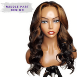 MONAE'- 5X5 HD Invisible Lace Closure Unit with Money Piece highlights - Premium Hair Extensions, Wigs & Accessories - Journiq by Dani