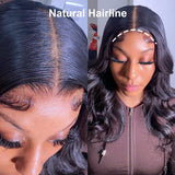 CICI-BODY WAVE - Short Bob T-Part or Frontal Lace Wig Middle Part - Premium Hair Extensions, Wigs & Accessories - Journiq by Dani