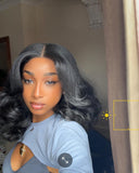 CICI-BODY WAVE - Short Bob T-Part or Frontal Lace Wig Middle Part - Premium Hair Extensions, Wigs & Accessories - Journiq by Dani