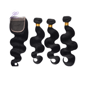 Body Wave- 4x4 Lace Closure & 3 or 4 Bundles Set - Premium Hair Extensions, Wigs & Accessories - Journiq by Dani