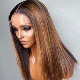 BRIANA- 4x4 Invisible Blonde Honey Blonde Highlight Unit - Premium Hair Extensions, Wigs & Accessories - Journiq by Dani
