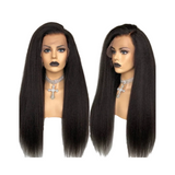 KIKI-Invisible Kinky Straight 360 Lace Frontal Unit 150|180|250 Density Pre Plucked - Premium Hair Extensions, Wigs & Accessories - Journiq by Dani