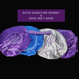 Journiq Satin Signature Bonnet & Melt Band Set (2pcs) - Premium Hair Extensions, Wigs & Accessories - Journiq by Dani
