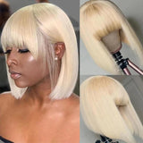 TISHA- 613 Blonde Short Straight Bob Unit - Premium Hair Extensions, Wigs & Accessories - Journiq by Dani