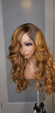 SUMMER - 4x4 Invisible Lace Multi-Highlight Brown Body Wave Unit | 200% Density
