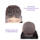 MELONIE -Invisible Lace Water Wave Frontal Wig -180% T-Part - Premium Hair Extensions, Wigs & Accessories - Journiq by Dani