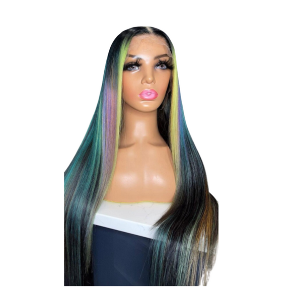 COSMO SWIRL-13X4 Lace Front Multi-Colored Wig - Premium Hair Extensions, Wigs & Accessories - Journiq by Dani