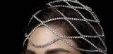 WORKIN' - Rhinestone Mesh Head piece - Premium Hair Extensions, Wigs & Accessories - Journiq by Dani
